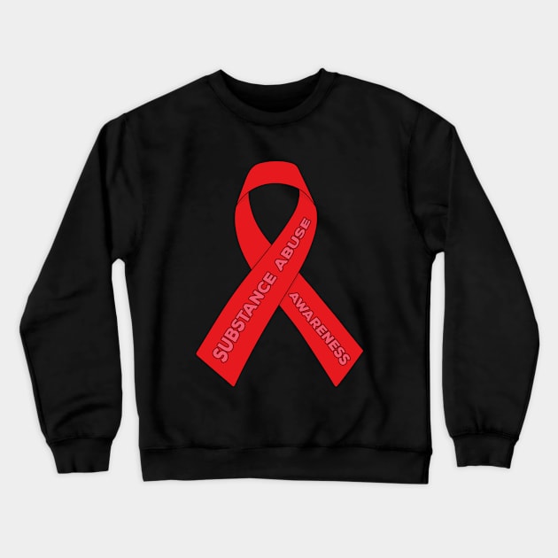 Substance Abuse Awareness Crewneck Sweatshirt by DiegoCarvalho